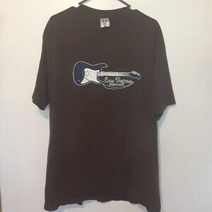 Vtg Las Vegas Nevada Guitar T Shirt Mens XL Short Sleeve Brown Alstyle Apparel